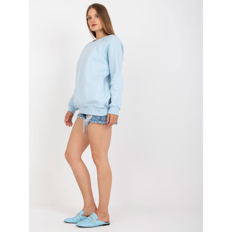 Dámská mikina z bavlny LANA světle modrá 