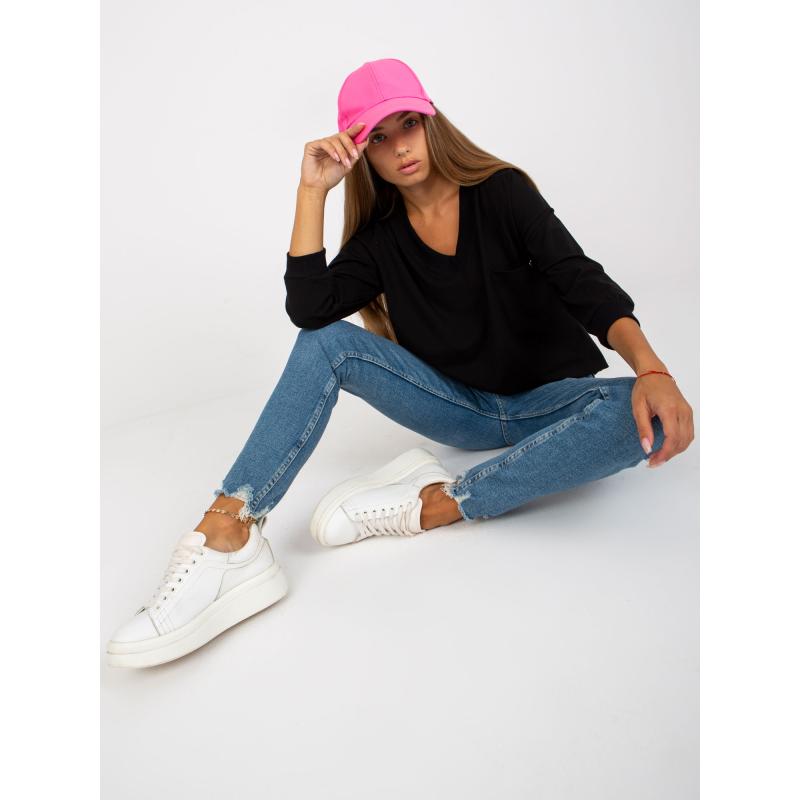 Dámská halenka s kapsami bavlněná CINDRA černá  