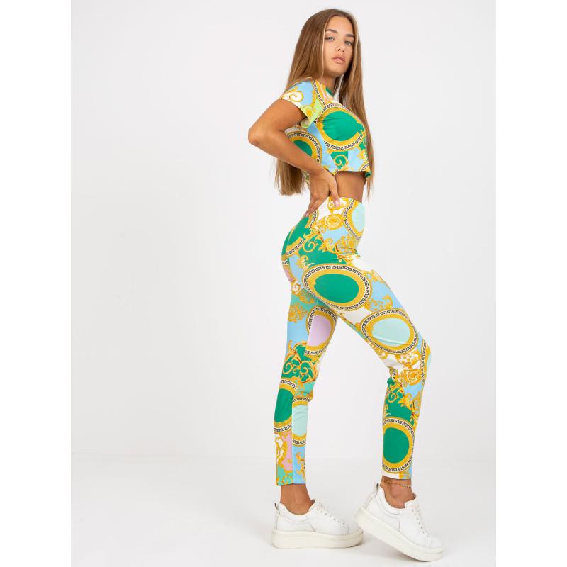 Dámská souprava pro volný čas s legínami ADIA zelená 