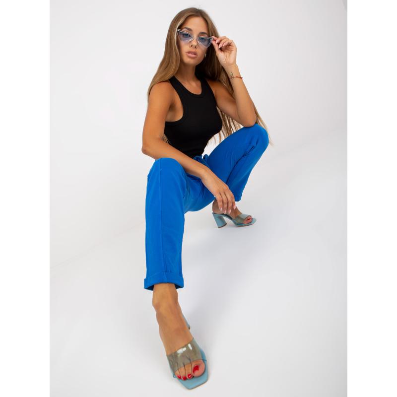 Női egyenes szárú melegítőnadrág APRILLIA sötétkék