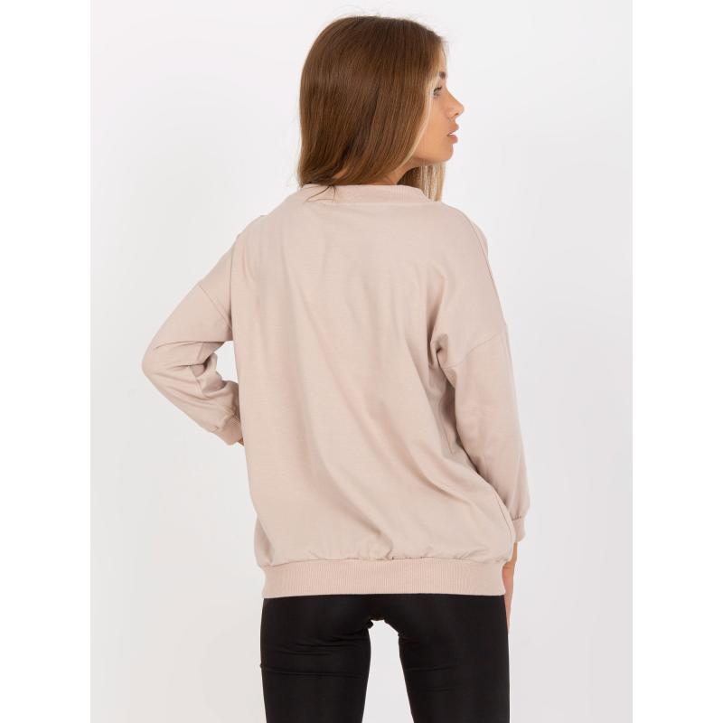 Dámská halenka s 3/4 rukávy bavlněná PILAR béžová 