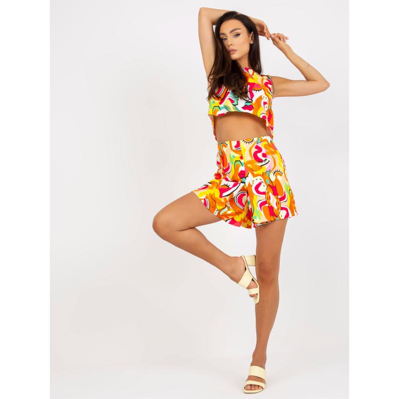 Női alkalmi mintás felső szett HERMAN narancssárga