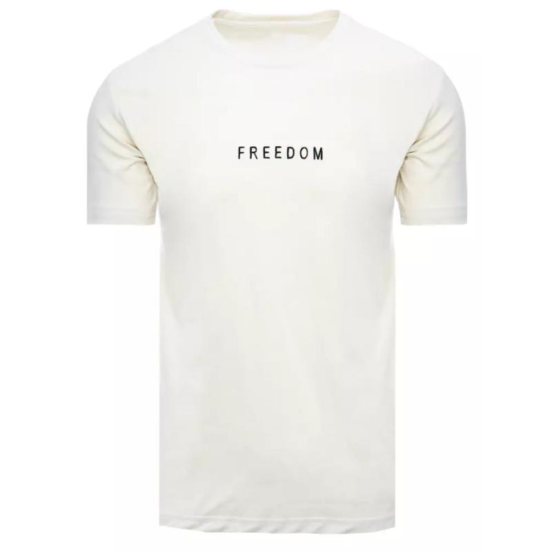 Pánské tričko FREEDOM ecru