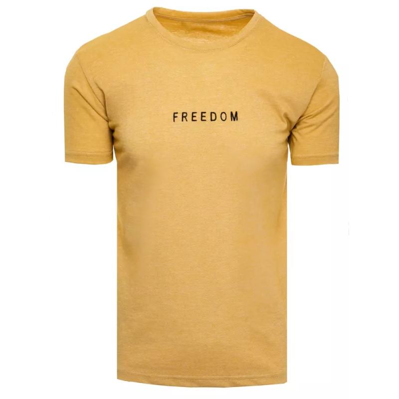 Pánské tričko FREEDOM žluté