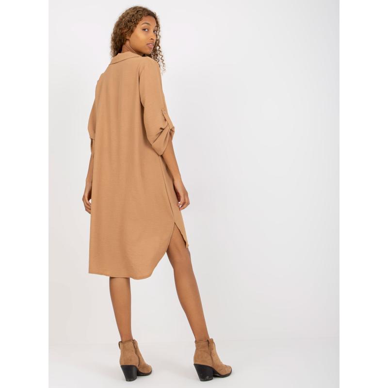 Női hosszú ujjú ruha NIC barna