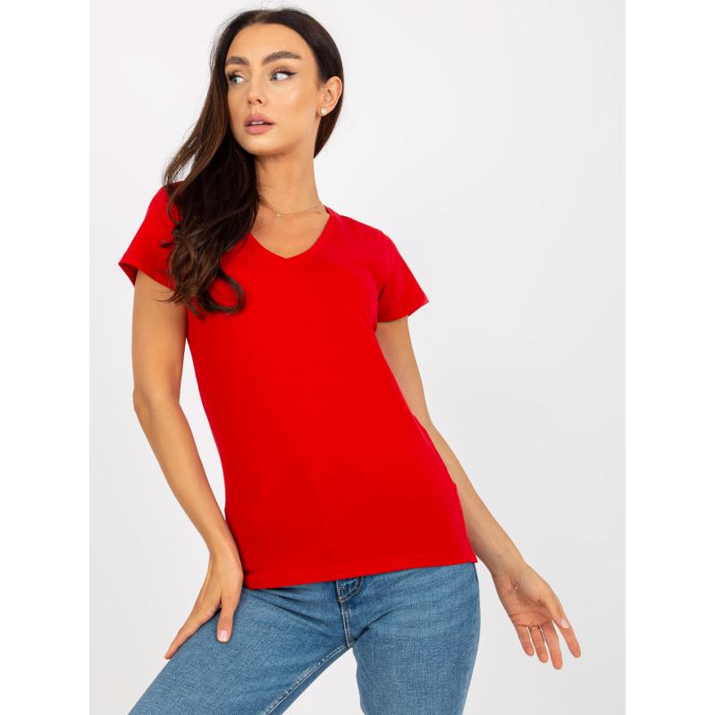 Dámské tričko s krátkým rukávem LELA červené  