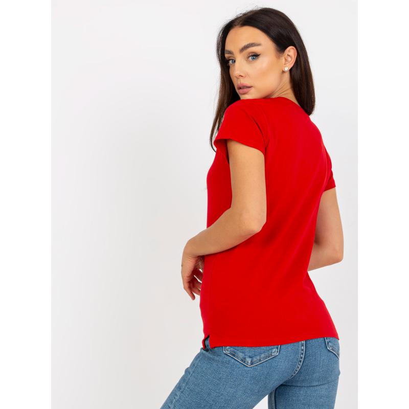 Női rövid ujjú póló LELA piros
