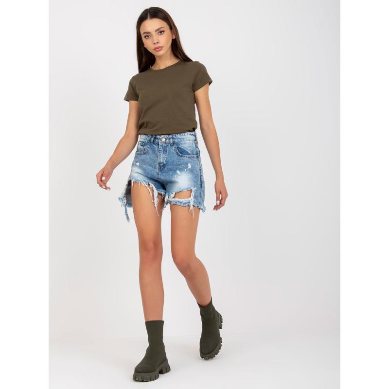 Női kerek nyakú póló FOREST khaki