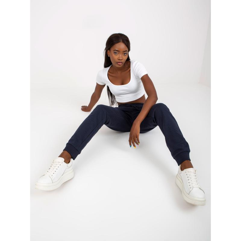 Női melegítőnadrág zsebekkel ABRIELLE sötétkék