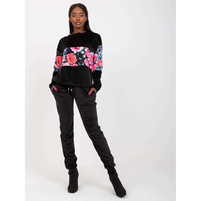 RUE PARIS nyomtatott tréningruha fekete