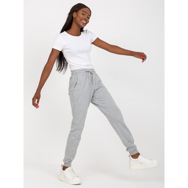 Női melegítőnadrág zsebekkel BASE szürke