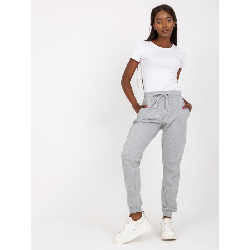 Női melegítőnadrág zsebekkel BASE szürke