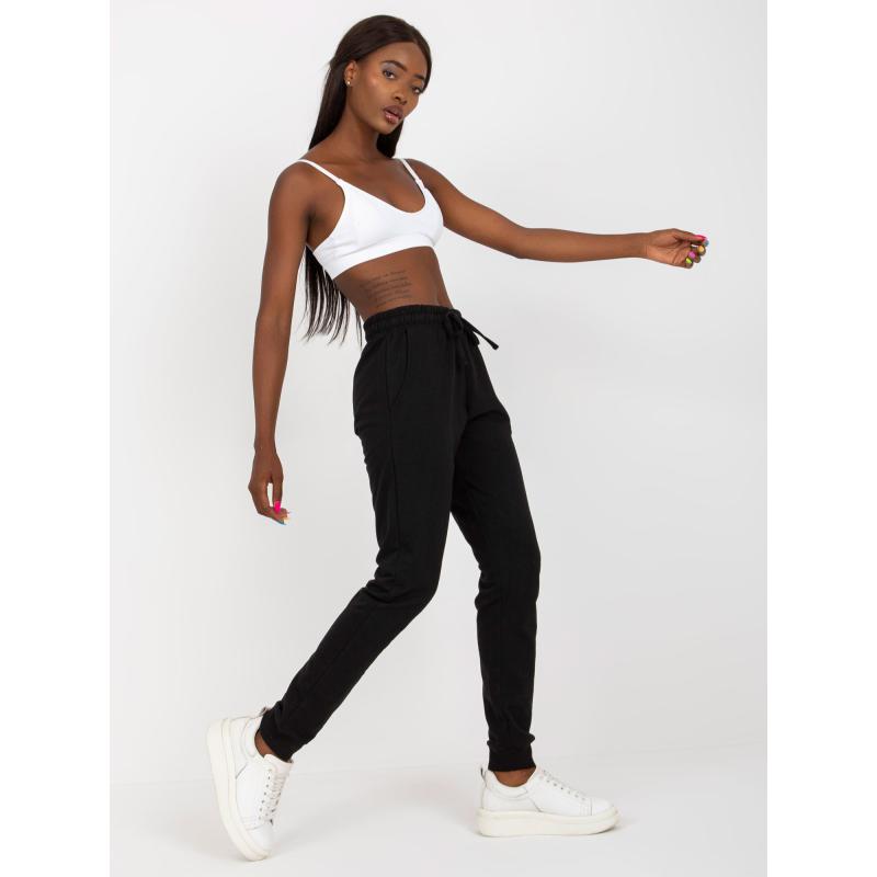 Dámské tepláky s vysokým pasem PHOEBE černé 