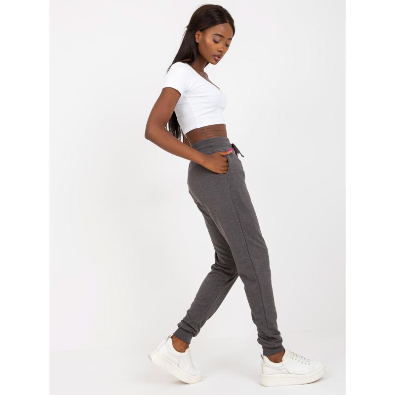 Női joggeres melegítőnadrág RUN sötétszürke