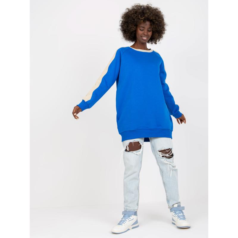 Női hosszú ujjú tunika BLISS kék bézs