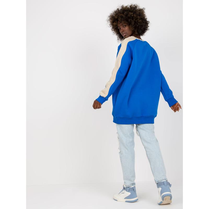 Női hosszú ujjú tunika BLISS kék bézs