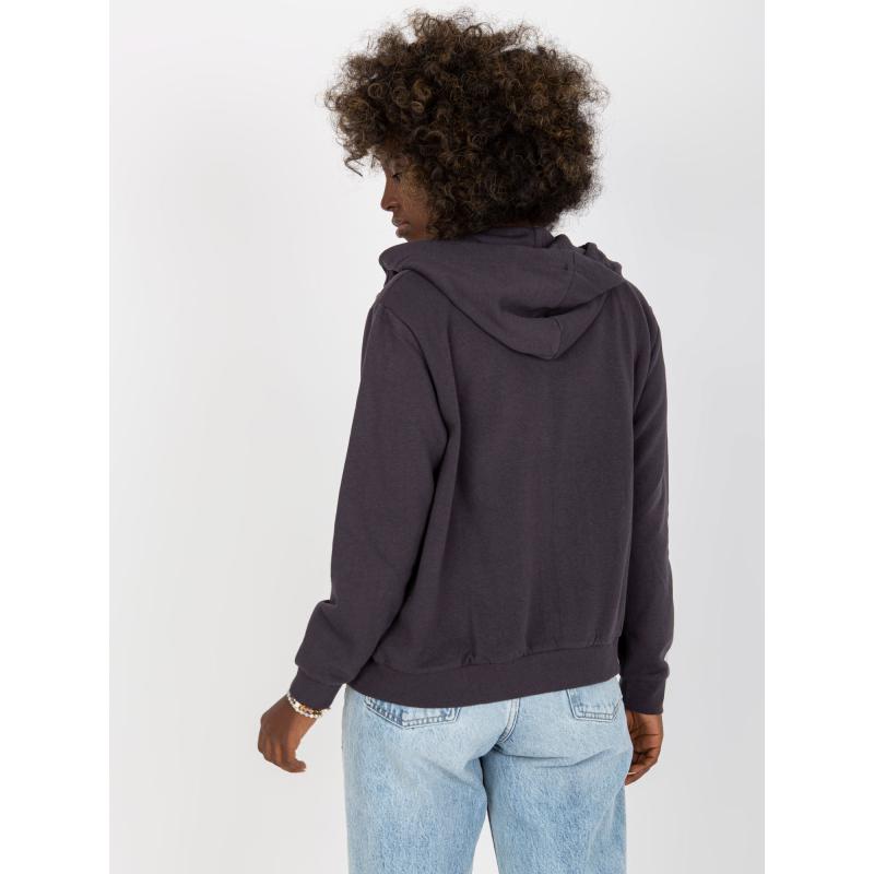 Női cipzáras kapucnis pulóver TREA grafit