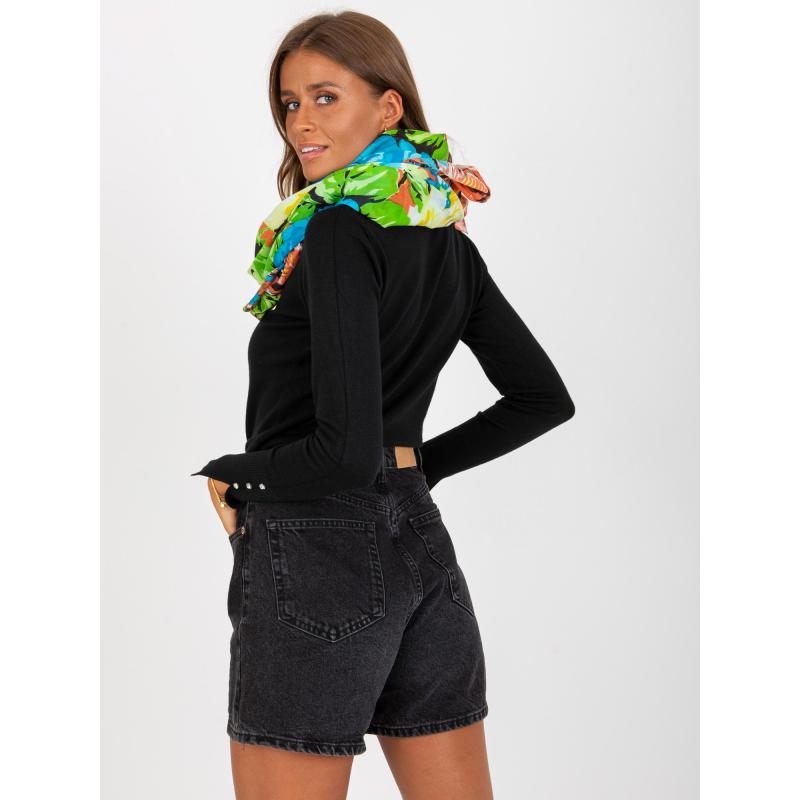 Dámsky šál s limetkovo zeleným vzorom