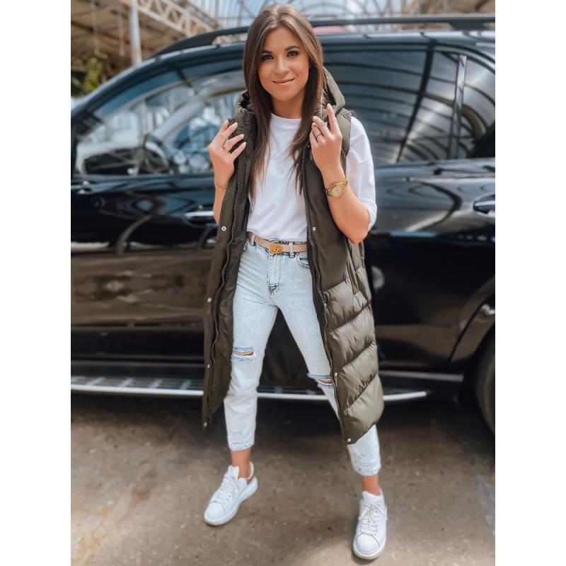 Dámska prešívaná vesta ELLA zelená