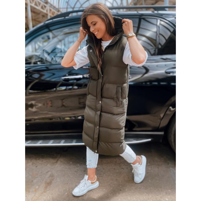 Dámska prešívaná vesta ELLA zelená