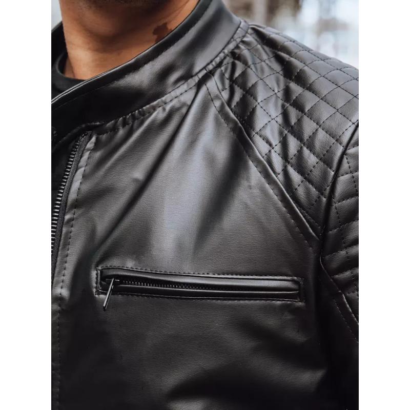 Pánska bunda kožená LUCA čierna