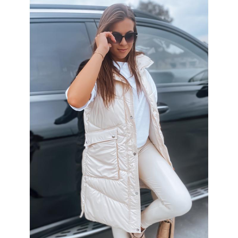 Dámská vesta prošívaná MARIEL ecru