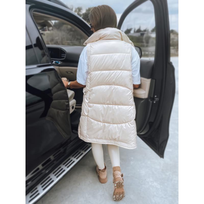 Dámská vesta prošívaná MARIEL ecru