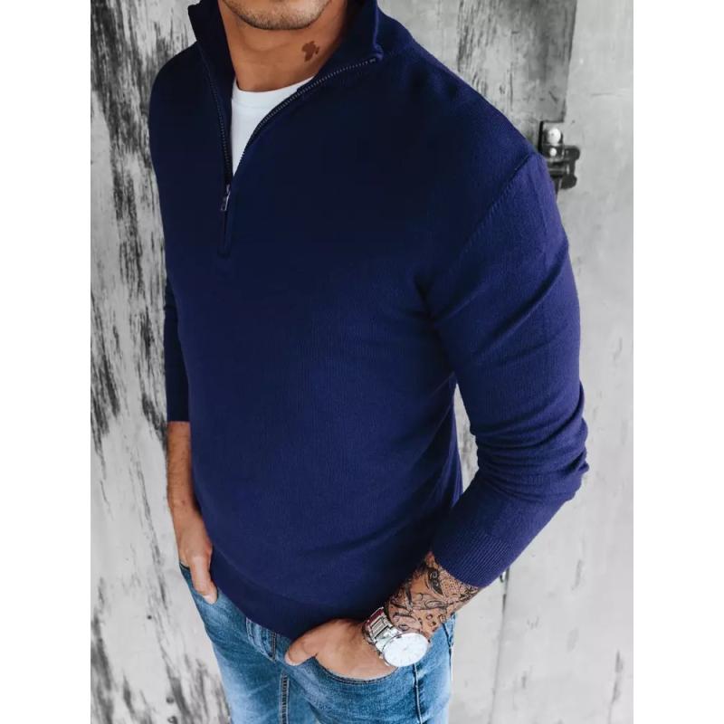 Pánský svetr ZIPS tmavě modrý