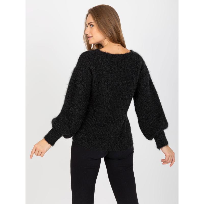 Női pulóver OCH BELLA fekete