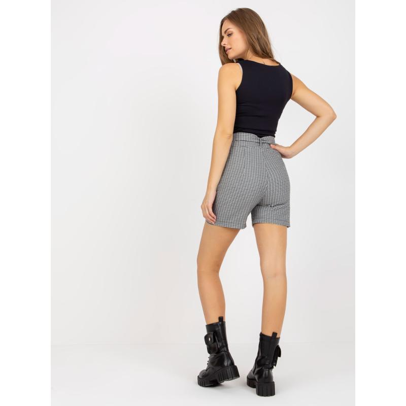 Dámské šortky z vlny elegantní černobílé 