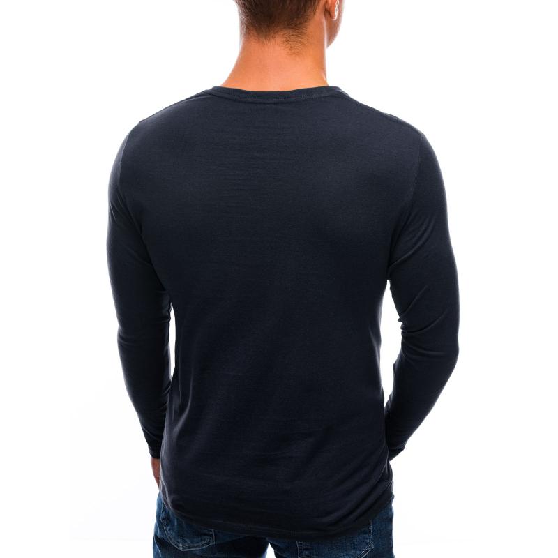 Férfi sima hosszú ujjú ing PATSY sötétkék