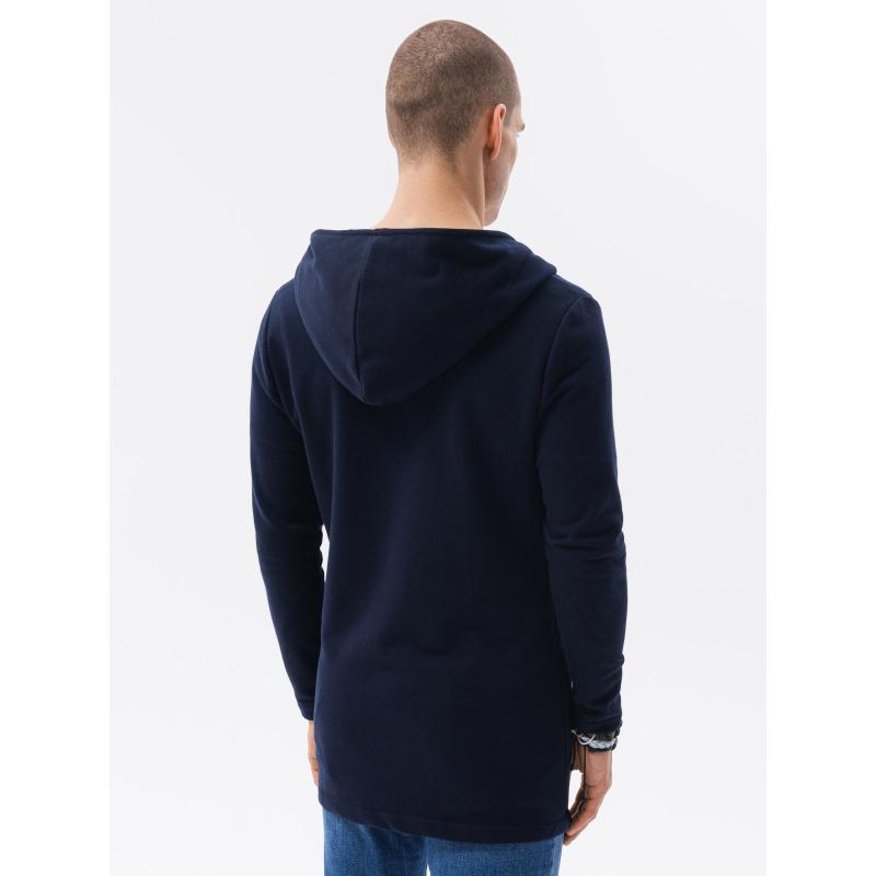 Pánská mikina s kapucí na zip HAGA námořnická modrá