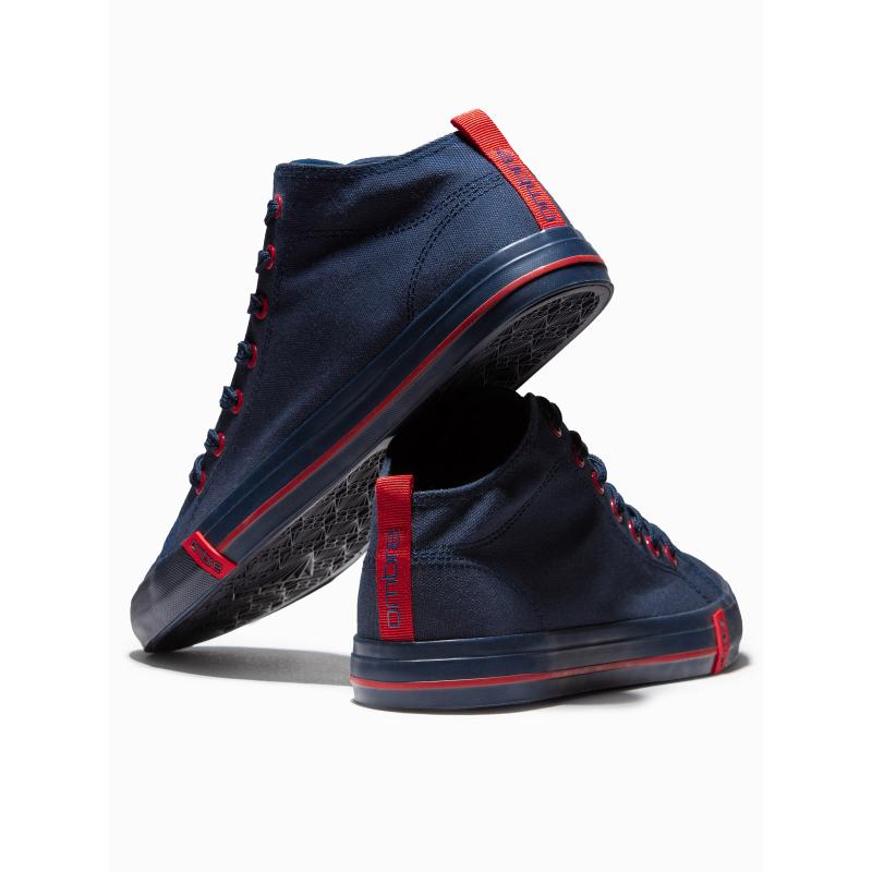 Férfi tornacipő kontrasztos elemekkel – sötétkék V3 OM-FOTH-0125