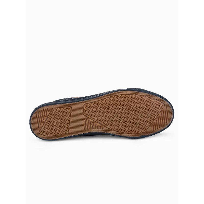 Férfi tornacipő kontrasztos elemekkel – sötétkék V2 OM-FOTH-0140