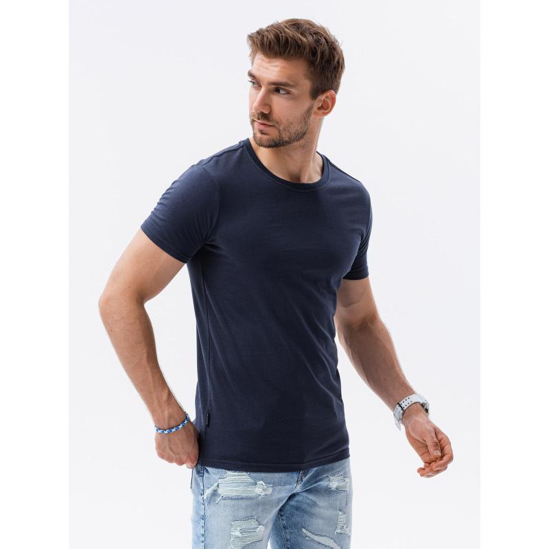 Pánske hladké tričko EDMUND navy modrá