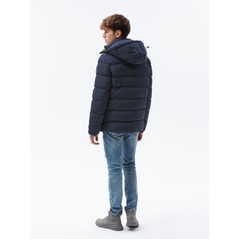 Pánská zimní bunda MESSIAH tmavě modrá