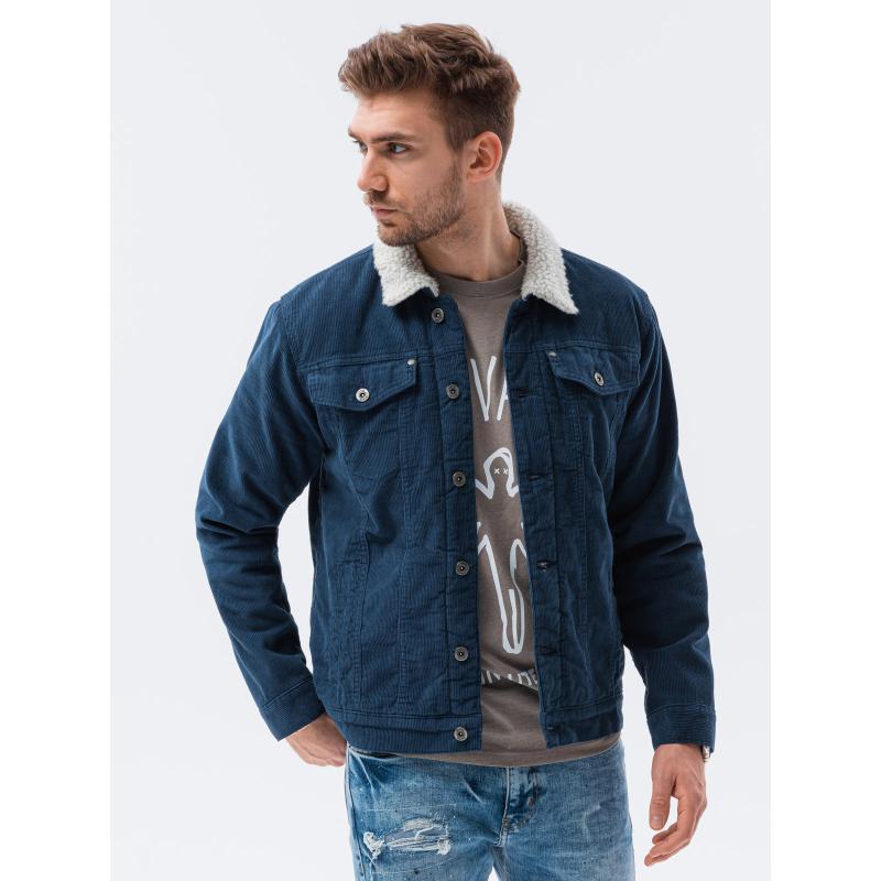 Férfi középszezon kabát ELIJAH sötétkék