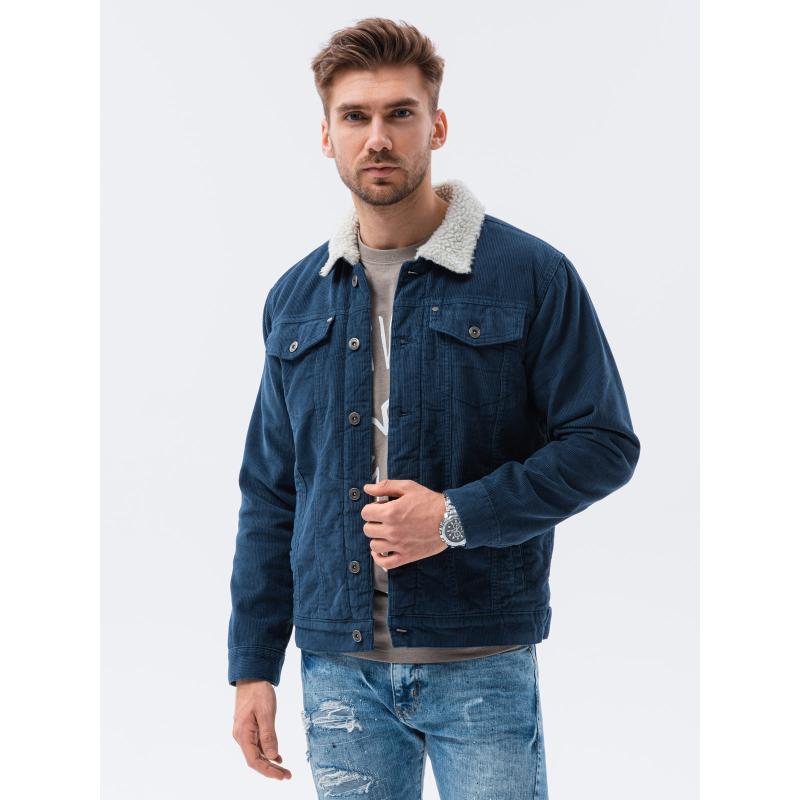 Férfi középszezon kabát ELIJAH sötétkék