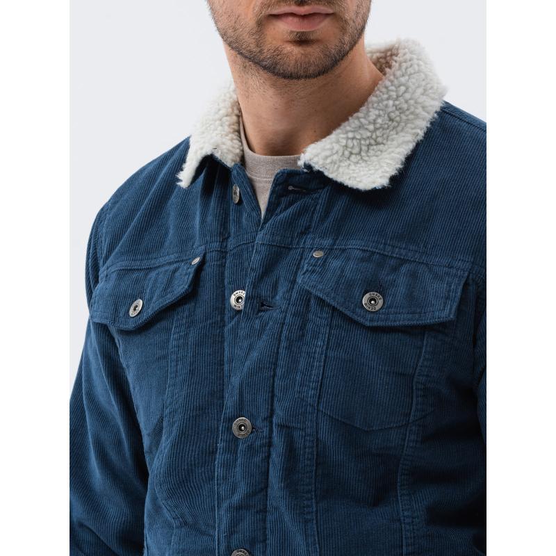 Férfi középszezon kabát ELIJAH sötétkék