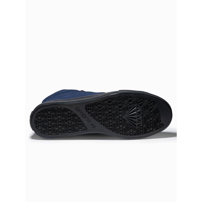 Férfi cipő kombinált anyagokból – sötétkék V3 OM-FOTH-0143