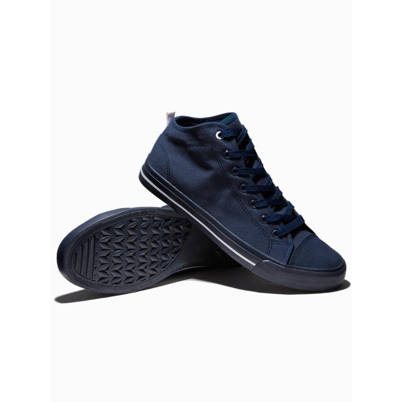 Pánské vysoké tenisky T389 – tmavě modré