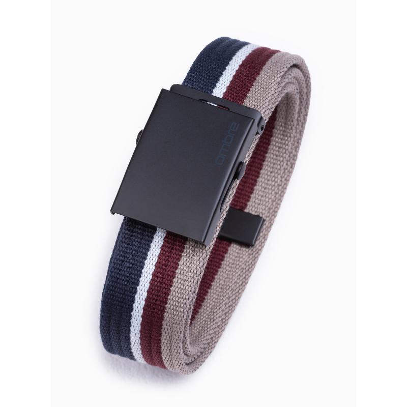 Pánský žíněný pás MARTIN tmavě modrý 