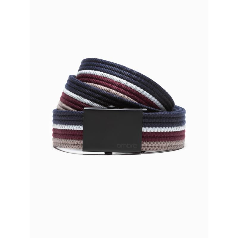 Pánský žíněný pás MARTIN tmavě modrý 