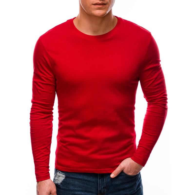 Pánska hladká košeľa s dlhým rukávom KAM červená