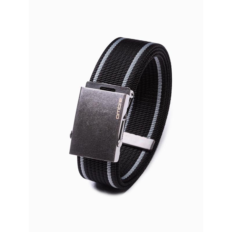 Pánský žíněný pás DEVON černý