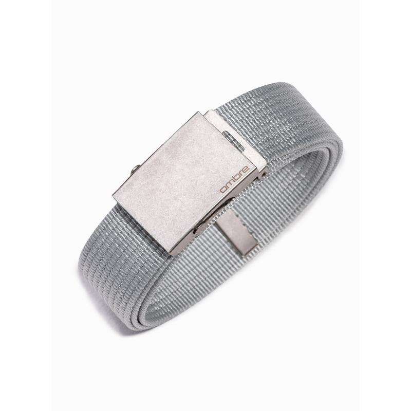 Pánský žíněný pás BRAIDEN šedý