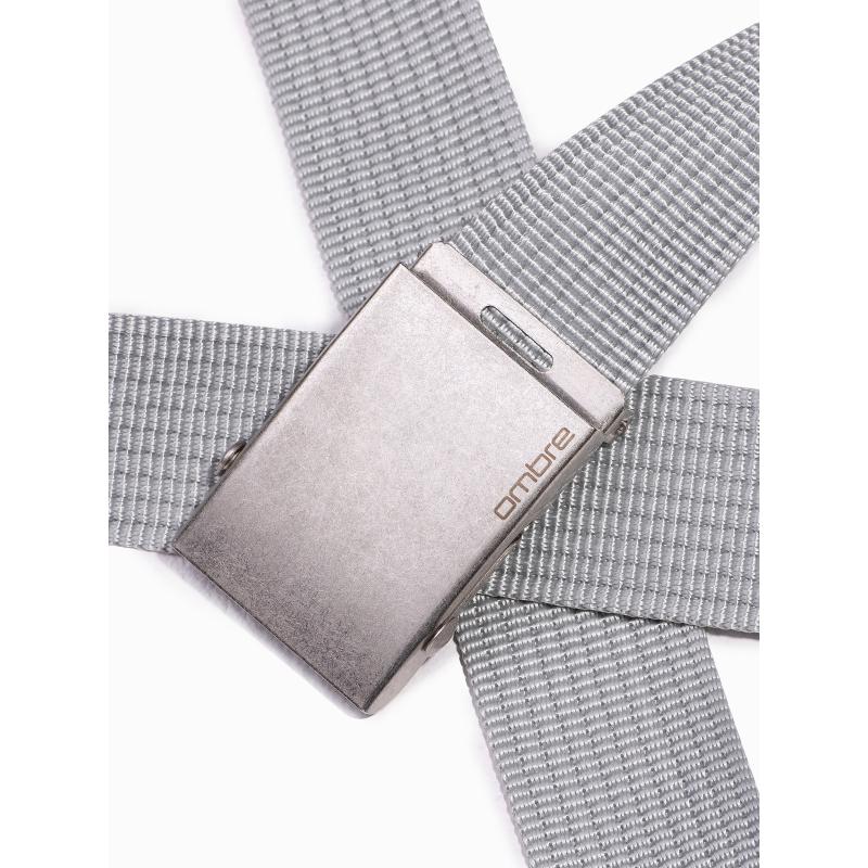 Pánský žíněný pás BRAIDEN šedý