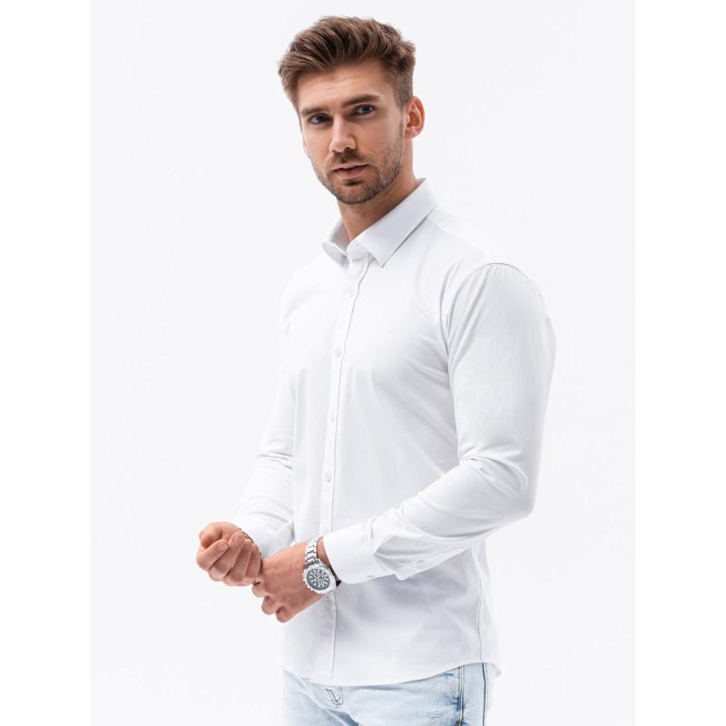 Pánské tričko s dlouhým rukávem JOAH bílá