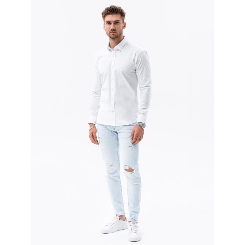 Pánské tričko s dlouhým rukávem JOAH bílá