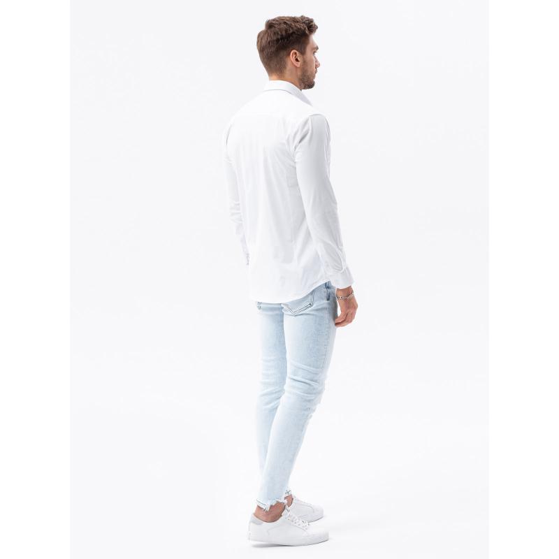 Pánské tričko s dlouhým rukávem JOAH bílá